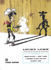 Verso de Lucky Luke (en portugais - divers éditeurs) -30- Calamity Jane