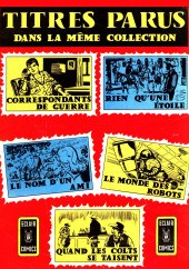 Verso de Éclair Comics (Collection) (Arédit) -1- Correspondants de guerre