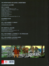 Verso de Blake e Mortimer (Aventuras de) (en portugais) -20- A maldição dos trinta denários - Tomo 1