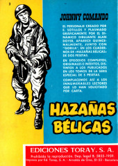 Verso de Hazañas del Oeste (Toray - 1962) -3- Número 3
