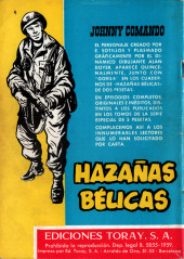 Verso de Hazañas del Oeste (Toray - 1962) -4- Número 4