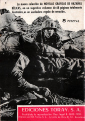 Verso de Hazañas del Oeste (Toray - 1962) -6- Número 6