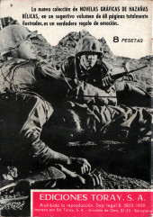 Verso de Hazañas del Oeste (Toray - 1962) -8- Número 8