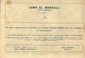 Verso de Juma el Bengalí -1- Número 1