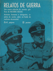 Verso de Hazañas del Oeste (Toray - 1962) -22- Número 22