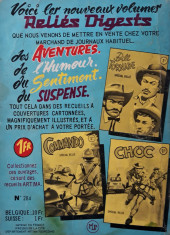 Verso de Tex Bill (Arédit) -Rec284- Recueil 284