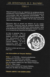 Verso de (AUT) Walthéry -INTR04a- Fax, Crobards & Co.