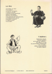 Verso de (AUT) Walthéry -1981/01- Coutumes culinaires au pays de Liège