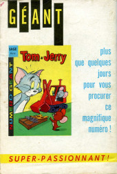 Verso de Tom et Jerry (Puis Tom & Jerry) (2e Série - Sage) -87- Tom n'y pige que couic !