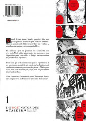 Verso de The most notorious talker -1- Tome 1
