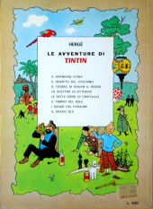 Verso de Tintin (Le avventure di) -13- Le sette sfere di cristallo