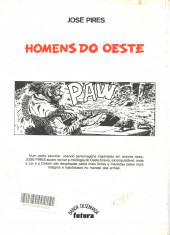 Verso de Antologia da BD portuguesa -20- Homens do Oeste