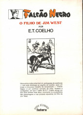 Verso de Antologia da BD portuguesa -17- Falcão Negro - O filho de Jim West