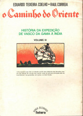Verso de Antologia da BD portuguesa -8- O Caminho do Oriente III