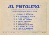 Verso de Pistolero (El) -10- Disparando a matar