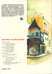 Verso de Corto Maltese (diverses éditions en portugais) -10- Tango argentino
