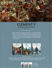 Verso de Les grands Personnages de l'Histoire en bandes dessinées -66- Clément V - Le sacrifice des Templiers