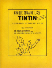 Verso de Strapontin -112'- Strapontin et le tigre vert