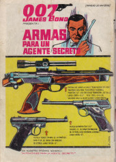 Verso de James Bond 007 (Zig-Zag - 1968) -1- Operación riesgo