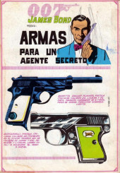 Verso de James Bond 007 (Zig-Zag - 1968) -33- Operación Trueno