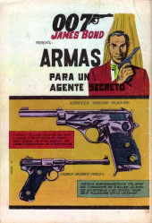 Verso de James Bond 007 (Zig-Zag - 1968) -39- Al Servicio Secreto de su Majestad