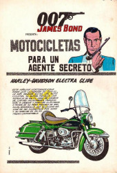 Verso de James Bond 007 (Zig-Zag - 1968) -54- Infierno en Sicilia