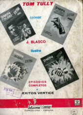 Verso de Max Audaz (2e série - Vértice - 1966) (Extra) -13- La mansión del verdugo