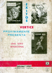 Verso de Max Audaz (2e série - Vértice - 1966) (Extra) -15- La abadía siniestra