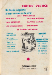 Verso de Max Audaz (2e série - Vértice - 1966) (Extra) -19- El buitre negro