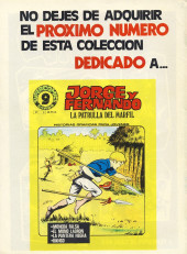 Verso de Supercomics (Garbo - 1976) -3- Corrigan - Agente Secreto X-9 : Familia peligrosa/Persecución mortal/Amenaza oriental