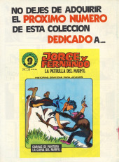Verso de Supercomics (Garbo - 1976) -15- Corrigan - Agente Secreto X-9 : Los gladiadores/El totem/Venganza