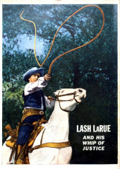 Verso de Lash LaRue Western (Fawcett Publications - 1949) -3- Issue # 3