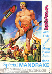 Verso de Mandrake (1re Série - Remparts) (Mondes Mystérieux - 1) -Rec16- Album N°16 (du n°222 au n°227)