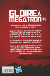 Verso de Transformers : Gloire à Megatron -1- Tome 1