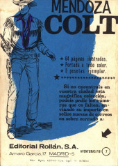 Verso de Aventuras del FBI Vol.2 -7- La carrera de la muerte