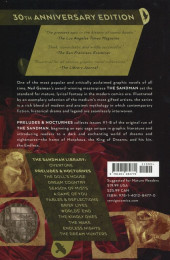 Verso de The sandman 30th Anniversary Edition -INT01- Preludes and Nocturnes!