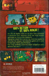 Verso de Lego Ninjago Masters of Spinjitzu (Hachette comics) - Le tournoi des éléments