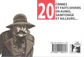 Verso de 20 crimes et faits divers en Aunis, Saintonge et ailleurs...