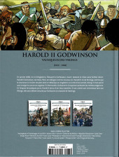 Verso de Les grands Personnages de l'Histoire en bandes dessinées -75- Harold II Godwinson - Vainqueur des Vikings