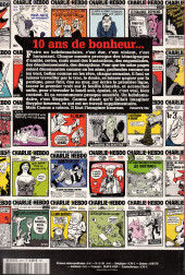 Verso de Charlie Hebdo -2002/05- 10 ans de Bonheur !