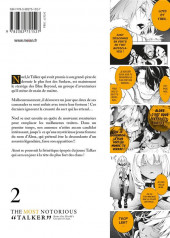 Verso de The most notorious talker -2- Tome 2