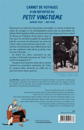 Verso de (AUT) Hergé -124B- Carnet de voyages d'un reporter du Petit Vingtième : janvier 1929 - mai 1940