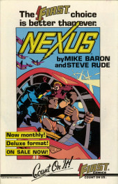 Verso de American Flagg! Vol.1 (First Comics - 1983) -19- Strange Bedfellows