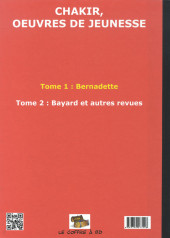 Verso de Chakir, œuvres de jeunesse -1- Tome 1 : Bernadette