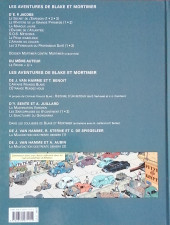 Verso de Blake et Mortimer (Les Aventures de) -19a2011- La Malédiction des trente deniers - Tome 1
