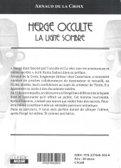 Verso de (AUT) Hergé - Hergé occulte - La ligne sombre
