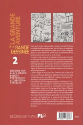 Verso de (DOC) Études et essais divers - La grande aventure de la bande dessinée - Tome 2