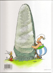 Verso de Astérix (Hachette) -1d2021- Astérix le Gaulois