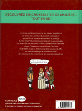 Verso de Molière - Une vie pour le théâtre - Molière - Les Classiques en BD