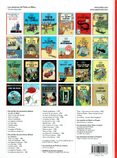 Verso de Tintin (Historique) -14d2012- Le temple du soleil